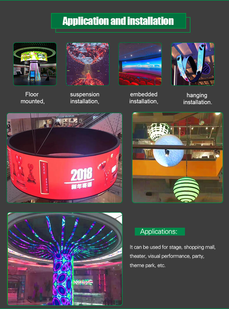 لوحة شاشة LED مرنة