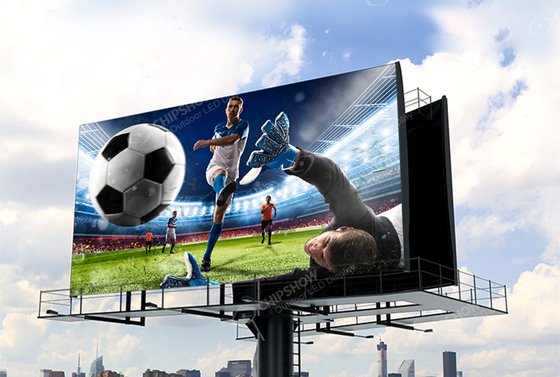 شاشة إعلانية خارجية LED على طريق سريع في الولايات المتحدة